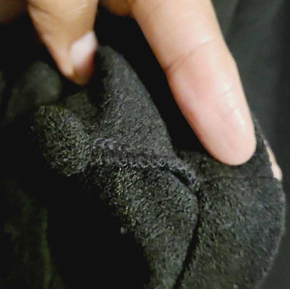 Eileen Fisher | Women's 100% Wool Black Cardigan Sweater (Size Large) - Picture 10 of 13